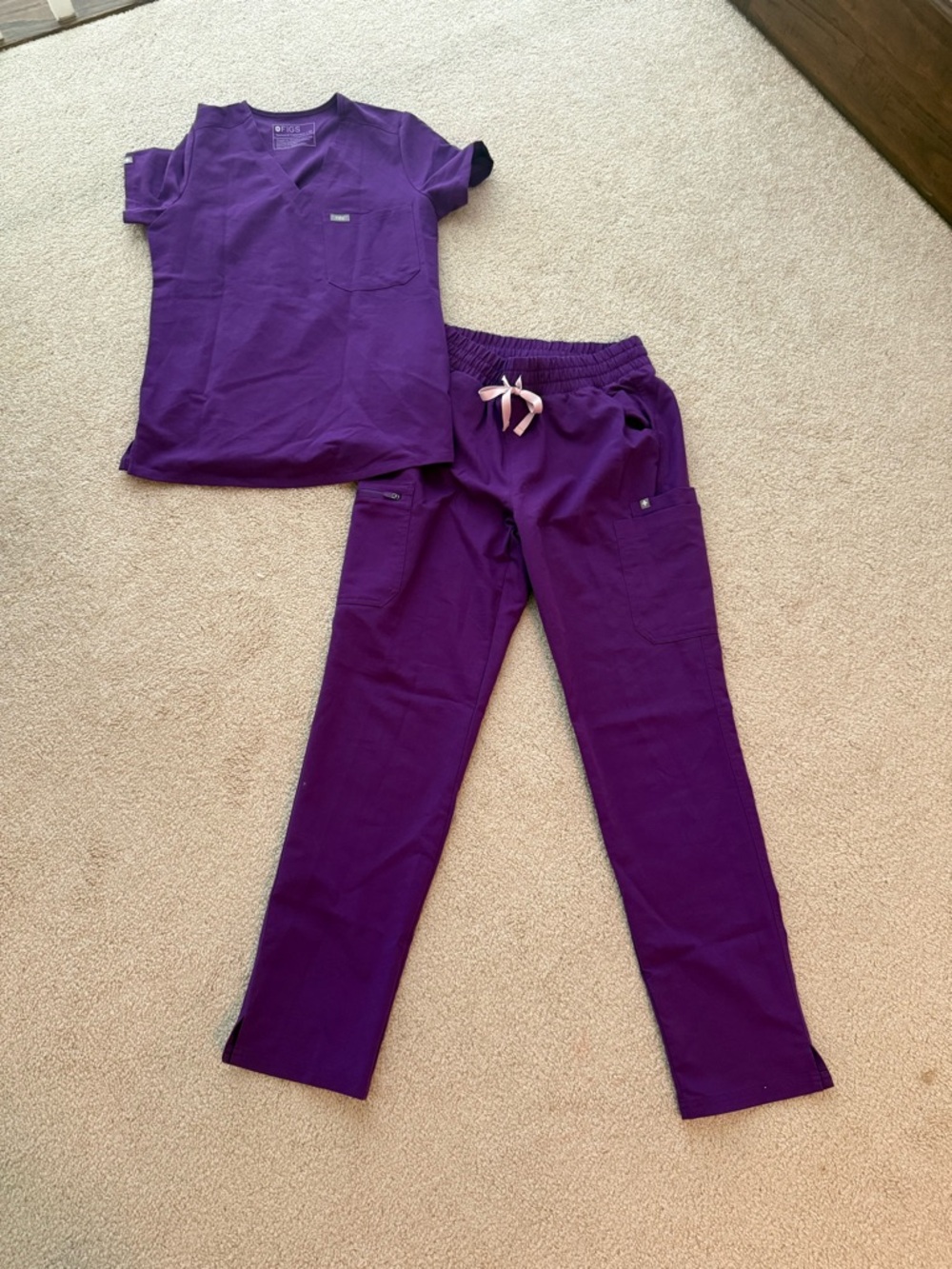 Purple Figs Scrub Top & Pants Set